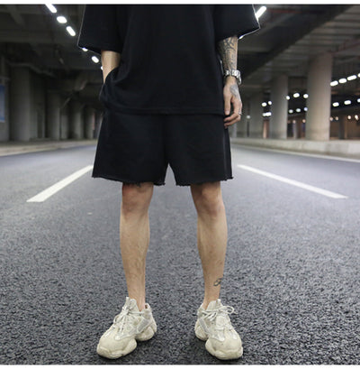 Shorts de Algodón Terry Liso Oversized - Image 28
