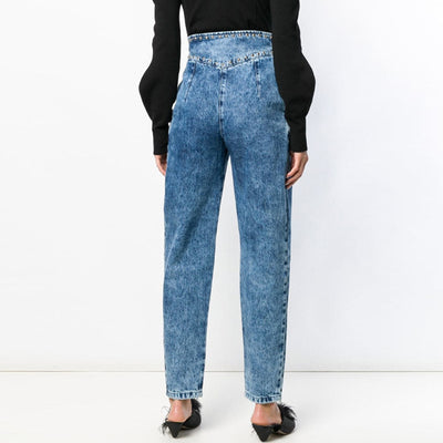Jeans de Mezclilla Lavado Pesado con Remaches - Image 7