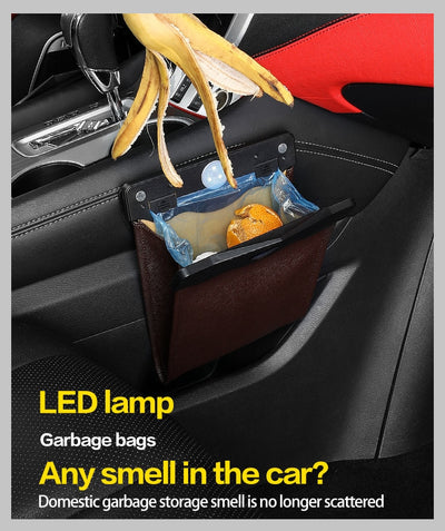 Organizador de Basura para Auto con LED - Contenedor de Residuos Inteligente - Image 9