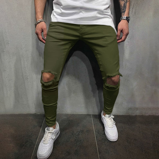 Pantalón de Cintura Ajustada y Tobillo Ceñido Estilo Casual - Image 10