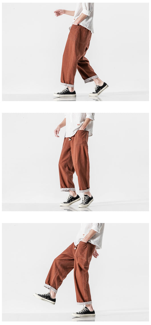 Pantalones Retro de Pierna Ancha Cintura Alta - Image 11