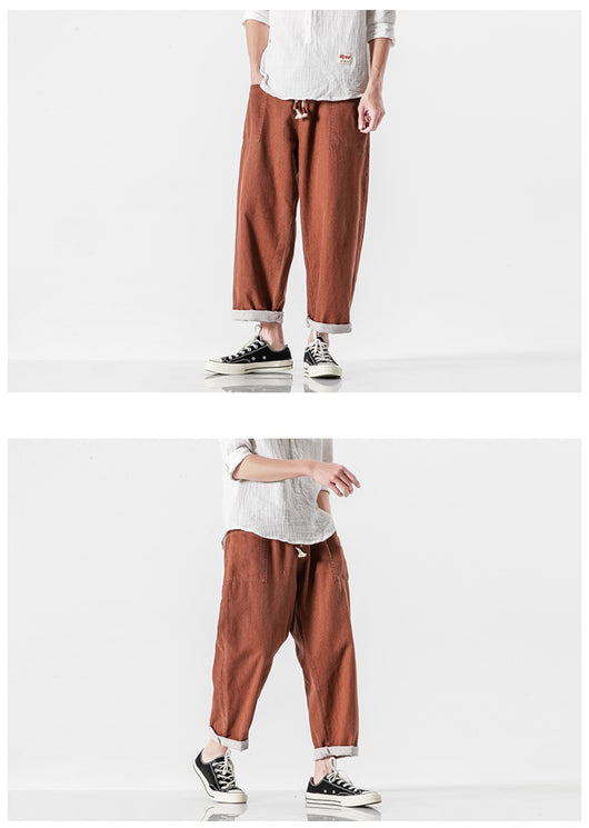 Pantalones Retro de Pierna Ancha Cintura Alta - Image 12