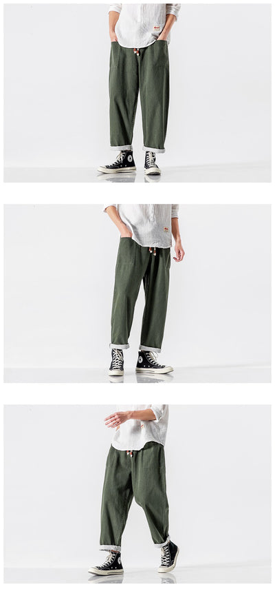 Pantalones Retro de Pierna Ancha Cintura Alta - Image 14