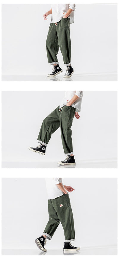 Pantalones Retro de Pierna Ancha Cintura Alta - Image 15