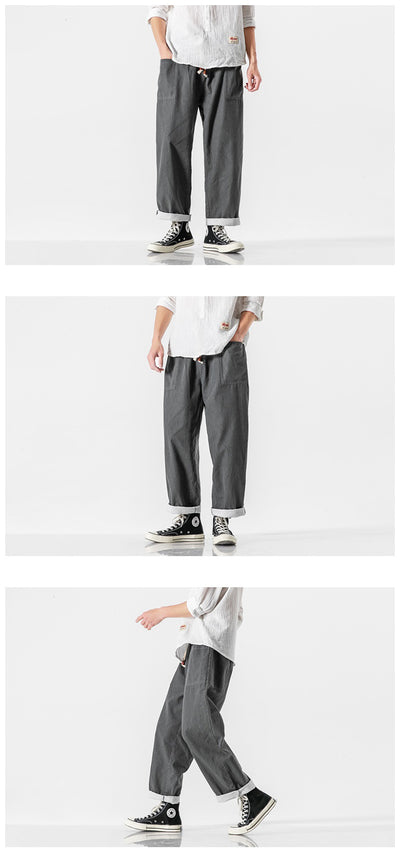 Pantalones Retro de Pierna Ancha Cintura Alta - Image 16