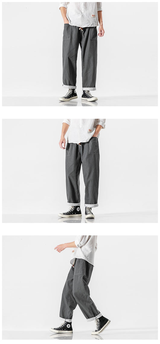 Pantalones Retro de Pierna Ancha Cintura Alta - Image 16