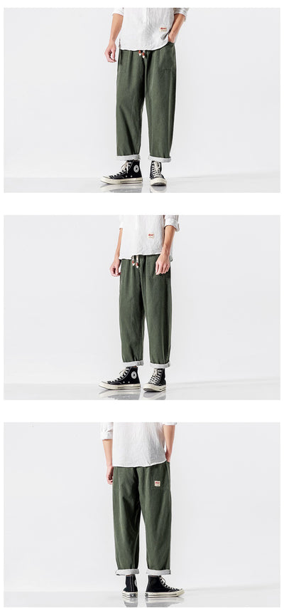 Pantalones Retro de Pierna Ancha Cintura Alta - Image 17