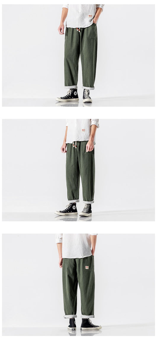 Pantalones Retro de Pierna Ancha Cintura Alta - Image 17