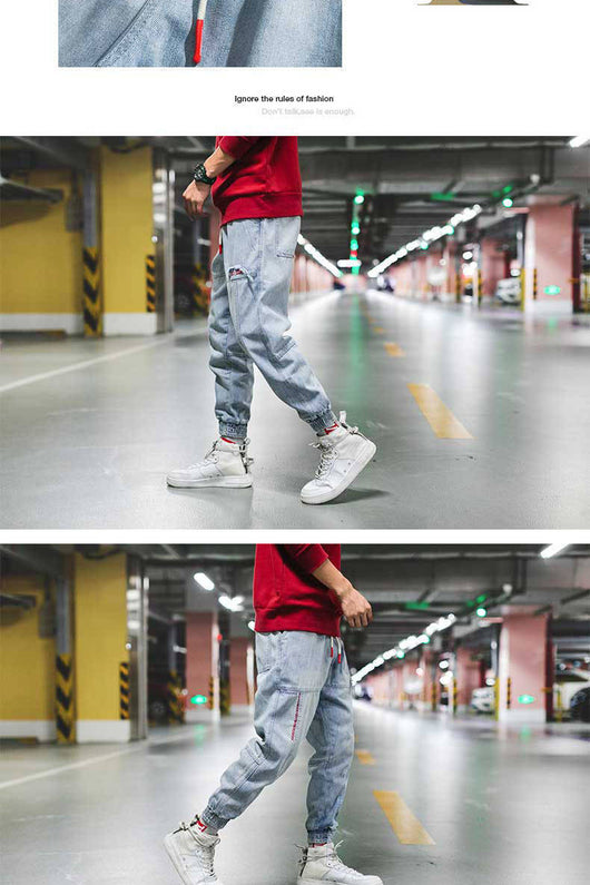 Pantalones Harem Jeans Sueltos Efecto Lavado - Image 4