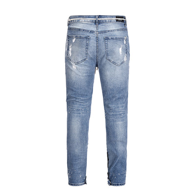 Jeans Slim Fit Elásticos con Detalles Graffiti y Rotos - Image 13