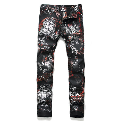 Pantalones Impresos para Discoteca en Negro - Image 16