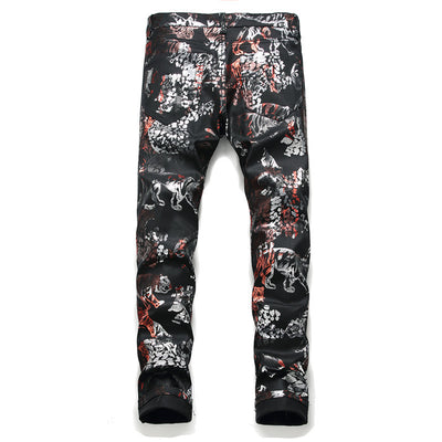 Pantalones Impresos para Discoteca en Negro - Image 17