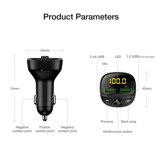 Receptor Bluetooth 5.0 para Auto con Funciones Múltiples - Image 11