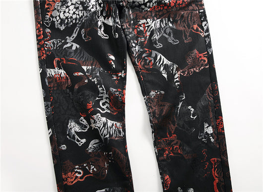 Pantalones Impresos para Discoteca en Negro - Image 25