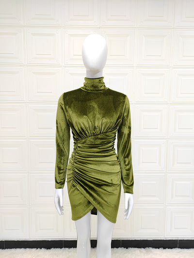 Vestido Fiesta Franela Manga Larga Ajustado para Mujer - Image 20