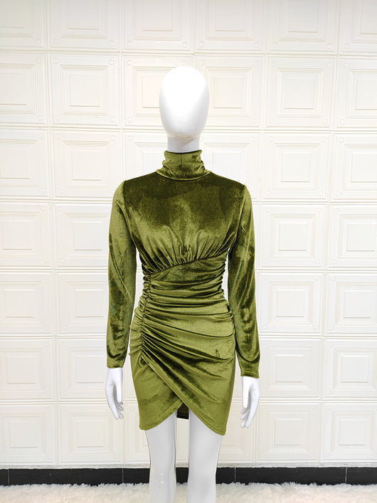 Vestido Fiesta Franela Manga Larga Ajustado para Mujer - Image 20
