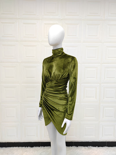 Vestido Fiesta Franela Manga Larga Ajustado para Mujer - Image 21