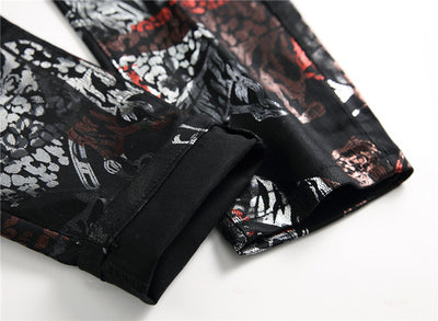 Pantalones Impresos para Discoteca en Negro - Image 27