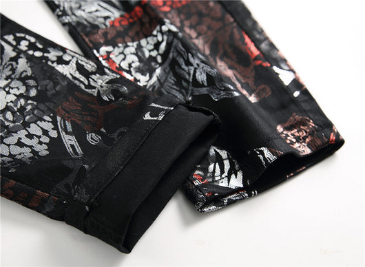 Pantalones Impresos para Discoteca en Negro - Image 27