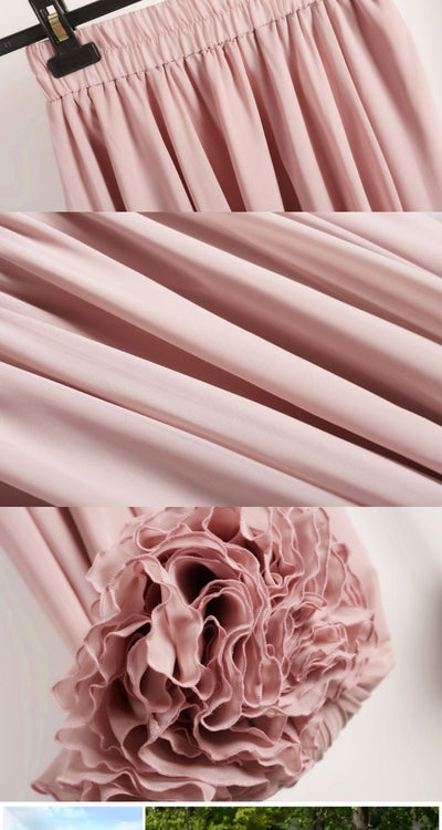 Falda Plisada de Gasa Primavera - Corte A Elegante y Fluido - Image 11