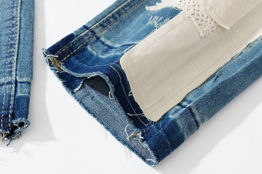 Pantalones Slim Rotos con Parches Desmontables - Estilo Urbano Destruido - Image 23