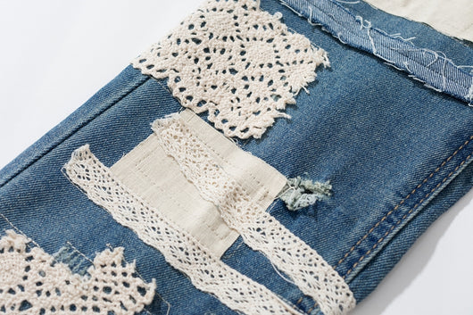 Pantalones Slim Rotos con Parches Desmontables - Estilo Urbano Destruido - Image 24