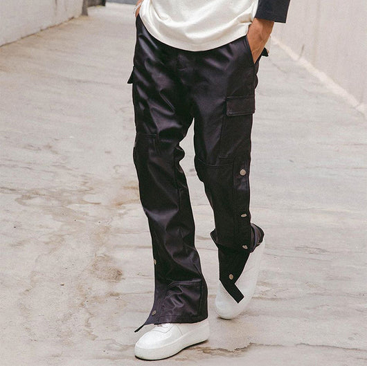 Pantalones Cargo Holgados con Múltiples Bolsillos y Pierna Recta - Image 14