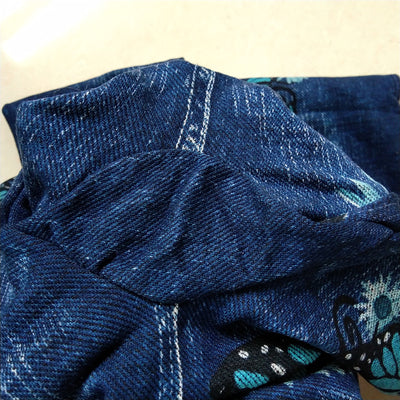 Leggings Estilo Denim con Estampado de Mariposas - Image 14