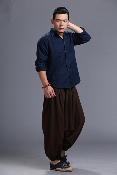 Pantalones Harem Cómodos para Hombre - Estilo Moderno y Relajado - Image 20