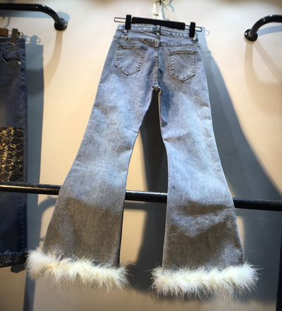 Leggings de Cintura Alta con Pelaje de Conejo Real - Image 14