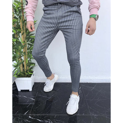 Pantalones Casuales de Rayas para Hombre - Image 5