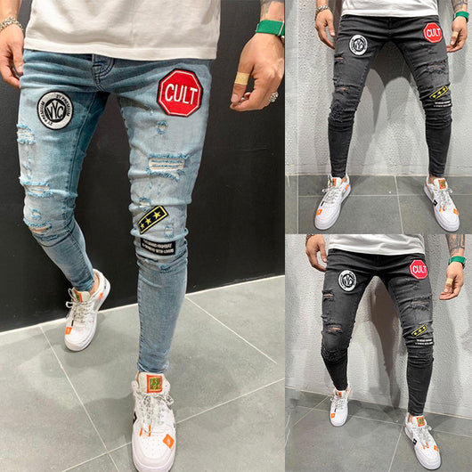 Jeans Rotos con Bordados Artesanales - Image 6