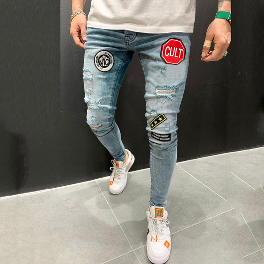 Jeans Rotos con Bordados Artesanales - Image 8