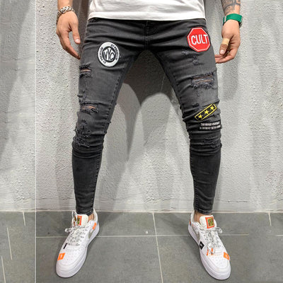 Jeans Rotos con Bordados Artesanales - Image 9