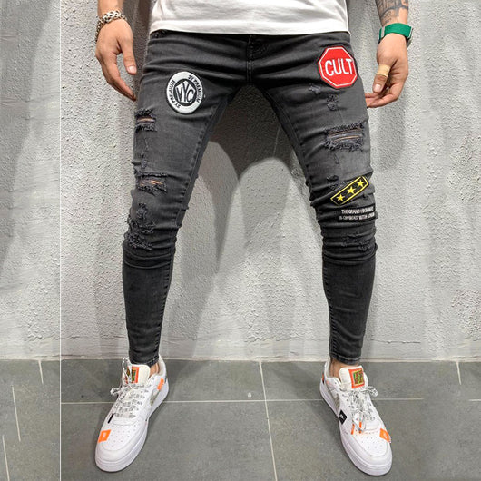 Jeans Rotos con Bordados Artesanales - Image 9