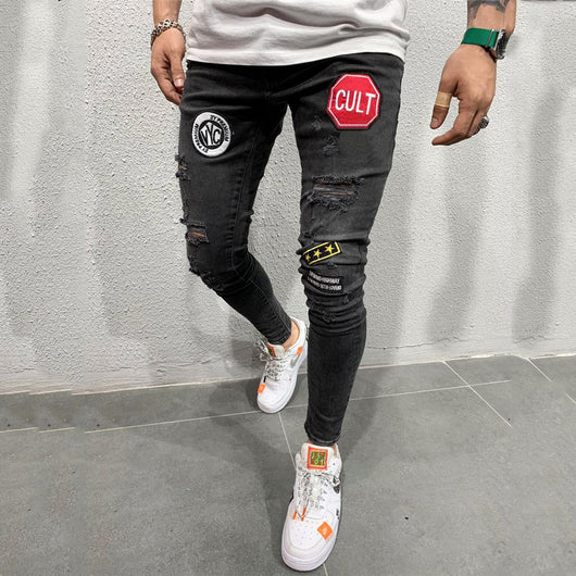 Jeans Rotos con Bordados Artesanales - Image 10