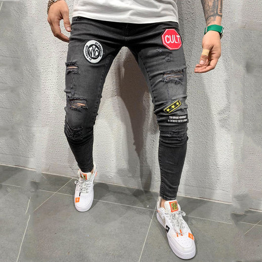 Jeans Rotos con Bordados Artesanales - Image 11
