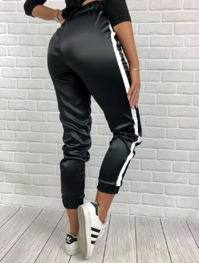 Pantalones Trendy con Costuras de Contraste - Image 9