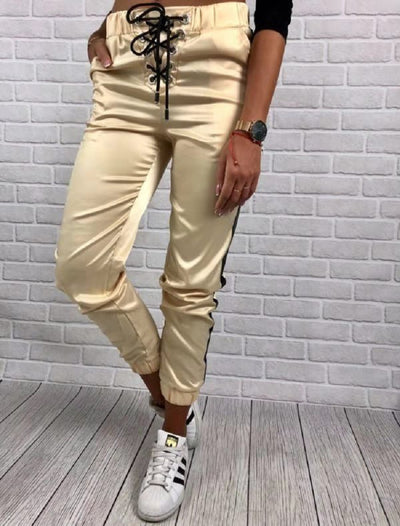 Pantalones Trendy con Costuras de Contraste - Image 10