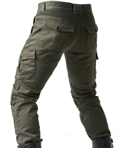 Pantalones Vaqueros Verde Militar con Detalle Locomotora - Image 9