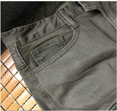 Pantalones Vaqueros Verde Militar con Detalle Locomotora - Image 10