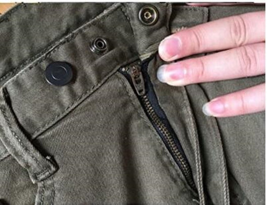 Pantalones Vaqueros Verde Militar con Detalle Locomotora - Image 11