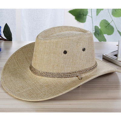 Gorra Vaquera de Lino para Ciclismo - Protección Solar y Estilo Occidental - Image 11