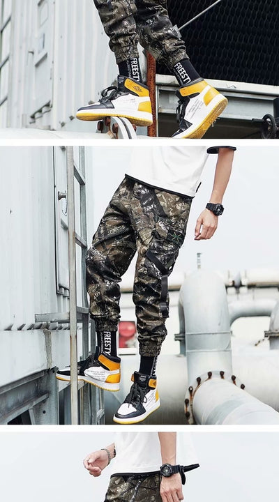Pantalones Cargo Harem Camuflaje para Hombre - Corte Suelto y Cómodo - Image 9