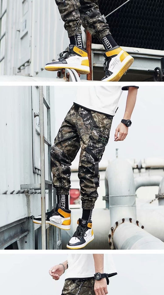 Pantalones Cargo Harem Camuflaje para Hombre - Corte Suelto y Cómodo - Image 9