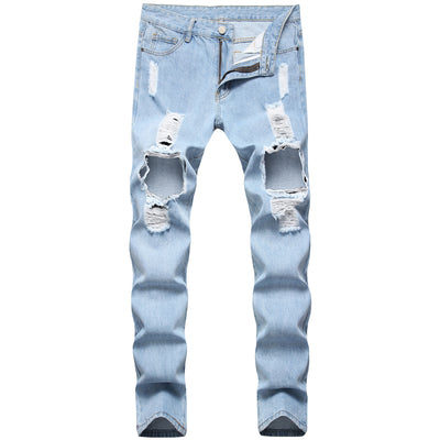 Jeans Azul Claro Rotos para Hombre - Image 8