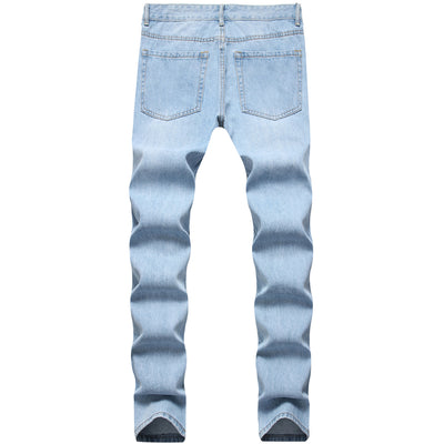 Jeans Azul Claro Rotos para Hombre - Image 9