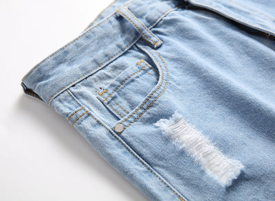 Jeans Azul Claro Rotos para Hombre - Image 10