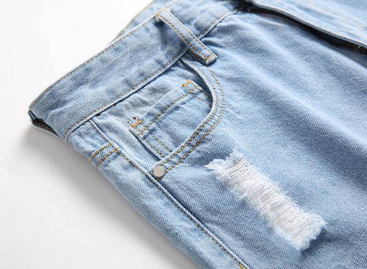Jeans Azul Claro Rotos para Hombre - Image 10