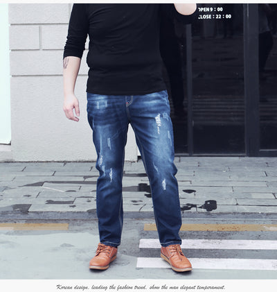 Pantalones Vaqueros Oversize de Talle Extra Grande para Hombre - Image 9